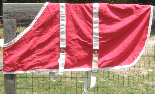 56” CF Double A Stable Sheet Foal Pony Sheet Red/White