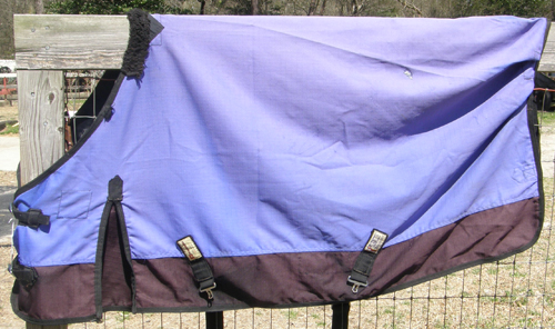 60” OF Schneiders Dura Tech Waterproof Turnout Sheet Pony Blue/Black