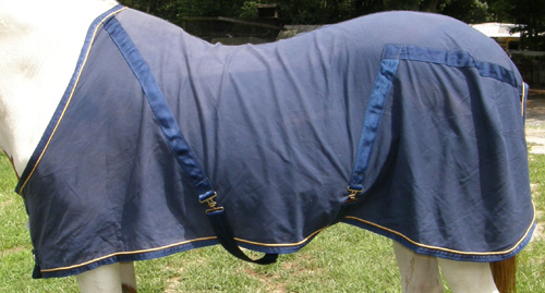 84” Triple Crown Contour Day Sheet Stable Sheet Horse Navy Blue