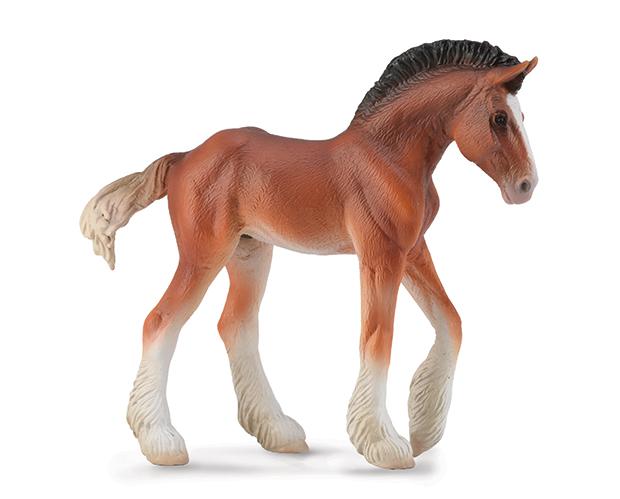#88625 Breyer CollectA Bay Clydesdale Foal Draft Horse Foal