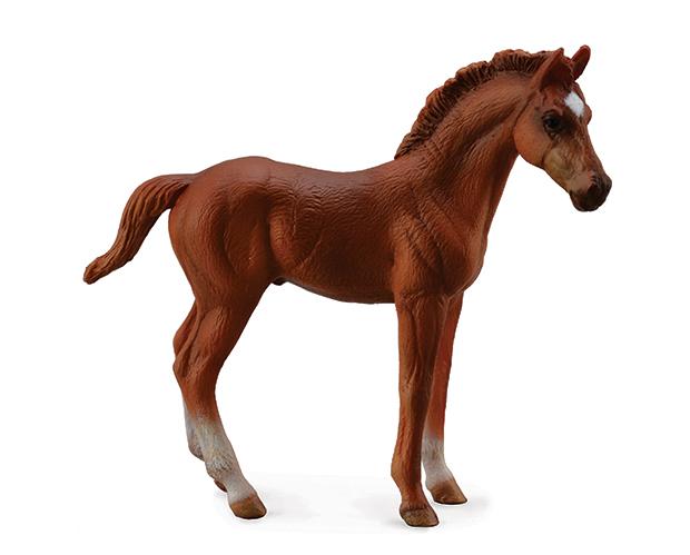 #88671 Breyer CollectA Chestnut Thoroughbred Foal Standing TB Foal