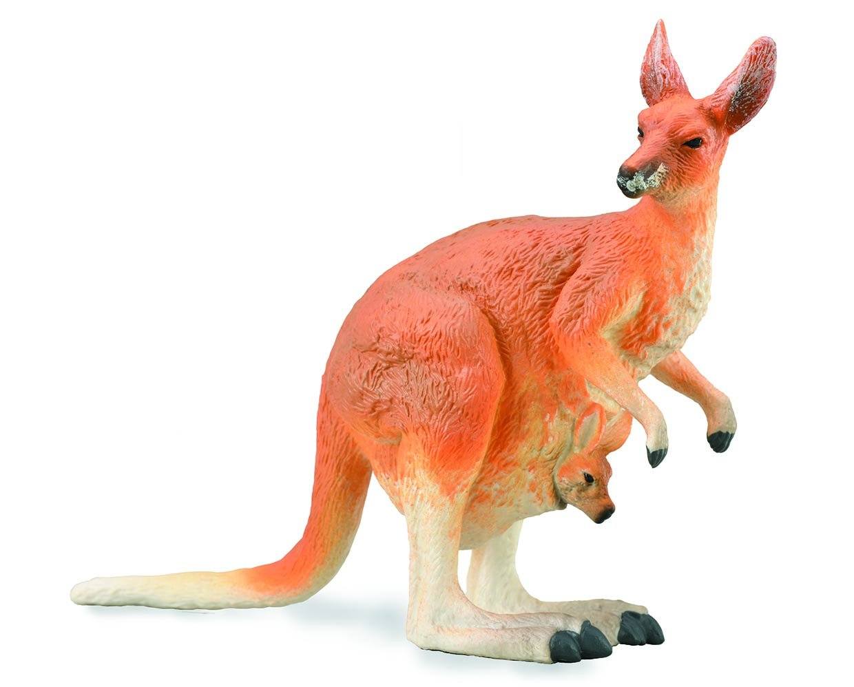 #88921 Breyer CollectA Kangaroo With Joey Wildlife