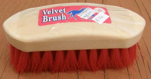 Velvet Brush Dandy Brush Stiff Poly Brush Small Horse Grooming Brush 