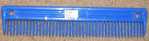 Plastic Comb Plastic Mane Comb Blue