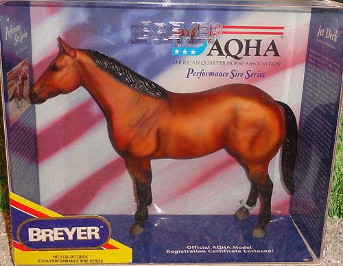 Breyer #1136 Jet Deck AQHA Performance Sire Series Red Bay QH Ideal American Quarter Horse 2001