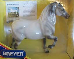Breyer #1206 Blackhome Grandeur Lyn Special Run Glossy Grey Percheron Stallion Belgian Drafter