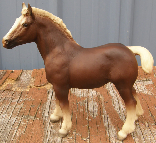 Breyer #894 Satin Star Dark Chestnut Clydesdale Foal Draft Horse Satin Doll