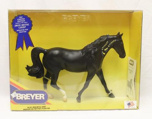 Breyer #971 Iron Metal Chief Limited Edition 1997 Black Missouri Fox Trotter