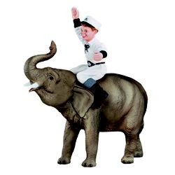 Breyer #1107 Corky & Bimbo Circus Elephant & Boy Set Baby Elephant