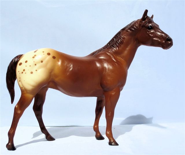 Breyer #21061 Classic Quarter Horse Stallion Chestnut Blanket Appaloosa SR Sears Classic QH Family Stallion CQHS