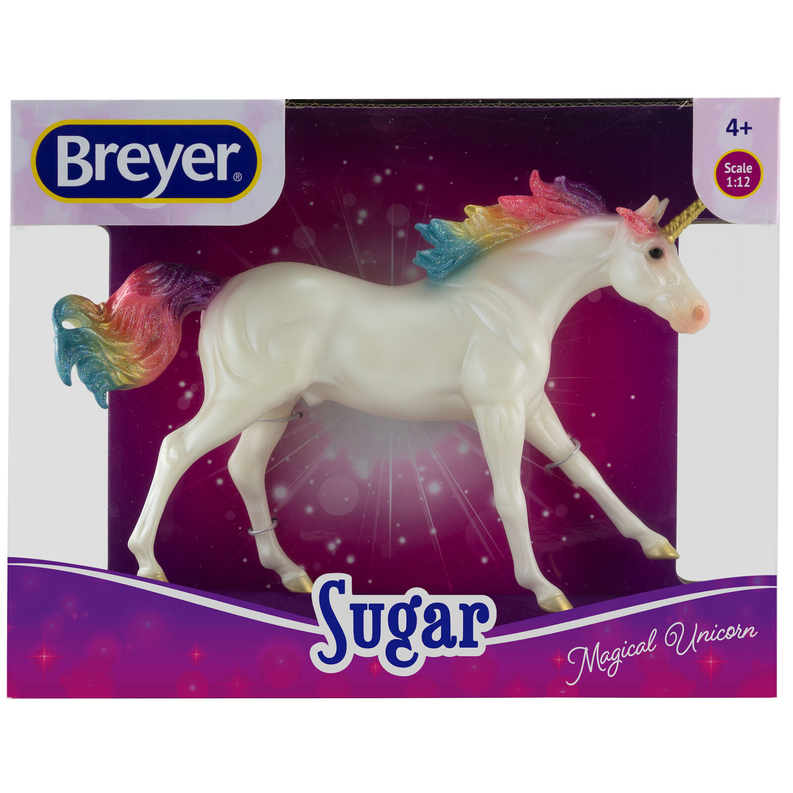 Breyer #97267 Sugar Magical Unicorn Rainbow SR American Quarter Horse Stallion QH Stallion