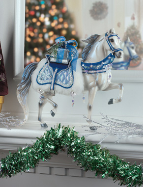 #700106 Snow Princess Christmas Holiday Horse 2006 Pearlescent Dappled Grey National Show Horse NSH Rejoice