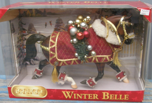 Breyer #700111 Winter Belle Christmas Horse Bay Mistys Twilight Holiday Horse 2011