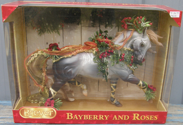 Breyer #700117 Bayberry & Roses Shaded Grey Esprit Christmas Horse Holiday Horse 2014