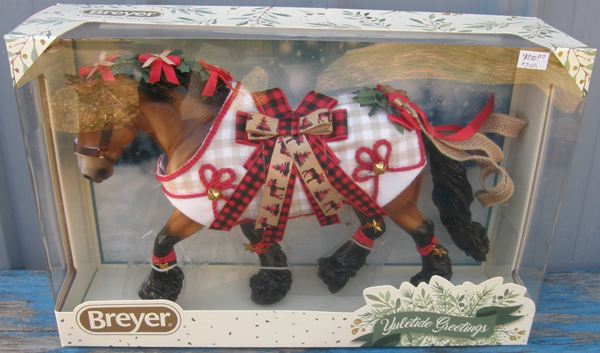 Breyer #700123 Yuletide Greetings 2020 Holiday Horse Christmas Horse Bay Ardennes Shire Gelding