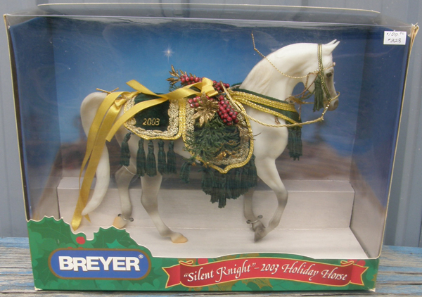 Breyer #700403 Silent Knight SR Grey Khemosabi Holiday Horse Christmas Horse 2003 