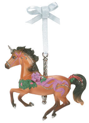 Breyer #700608 Peppermint Twist Holiday Carousel Christmas Ornament Holiday Horse Ornament 2008