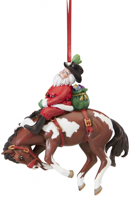 Breyer #700648 Santas Wild Ride Pinto Bucking Horse Ornament Christmas Ornament Holiday Horse Ornament 2017
