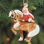 Breyer #700705 Jasper Hijinks Christmas Ornament Santa Palomino Pony Holiday Horse Ornament 2005