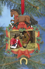 Breyer #700716 Breyer Holiday Photo Frame Ornament Christmas Ornament Holiday Horse Ornament Magnet