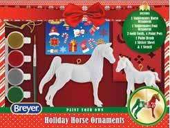 Breyer #700721 Paint Your Own Holiday Horse Ornaments Craft Kit Christmas 2021 Stablemates