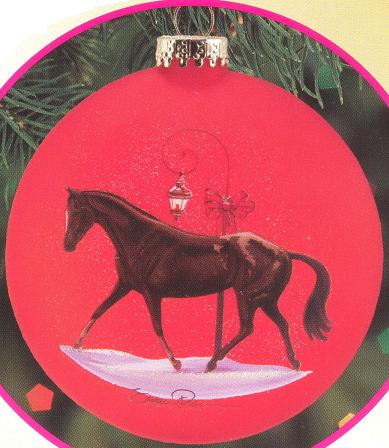 Breyer #700812 Artist's Signature Appaloosa Hunter App Strapless Dappled Grey National Show Horse Rose Grey NSH Christmas Ornament Holiday Horse Ornament 2012