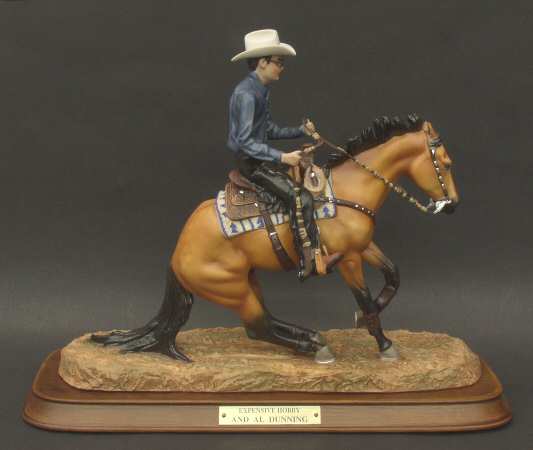 Breyer #8102 Buckskin Expensive Hobby and Al Dunning Reining Horse Porcelain Breyer Horse