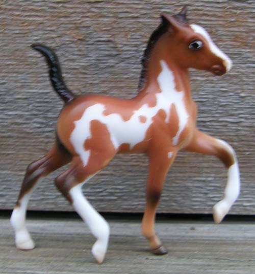 Breyer #410436 SR Stablemates Parade of Breeds V Pinto Trotting Foal Paint Horse Foal SR JCP Penneys