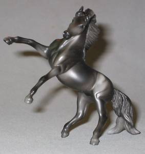 Breyer #410443 SR Stablemates Parade of Breeds VII Dark Grey Rearing Andalusian SR Mustang Horse JCP Penneys