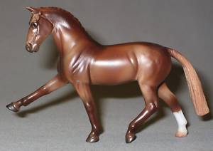 Breyer #410443 SR Stablemates Parade of Breeds VII Chestnut Hanoverian SR Dressage Horse JCP Penneys