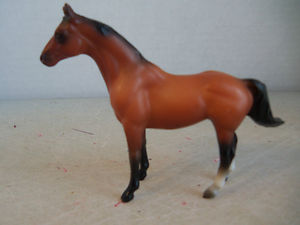 Breyer #495091 Stablemate Thoroughbred Racehorse Silky Sullivan SM Red Bay Silky Sullivan TB Race Horse SR Sears Stablemate Assortment III