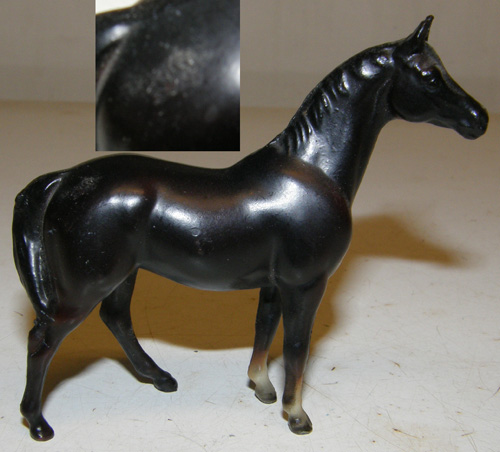 Breyer #495091 Stablemate Thoroughbred Racehorse Swaps SM Dark Bay Swaps TB Race Horse SR Sears Stablemate Assortment III