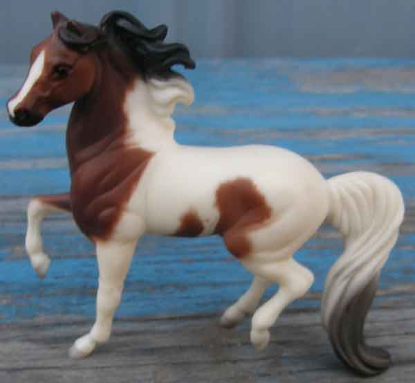 Breyer #59977 Stablemate Pinto Stallion & Foal Set Bay Pinto Morgan Stallion