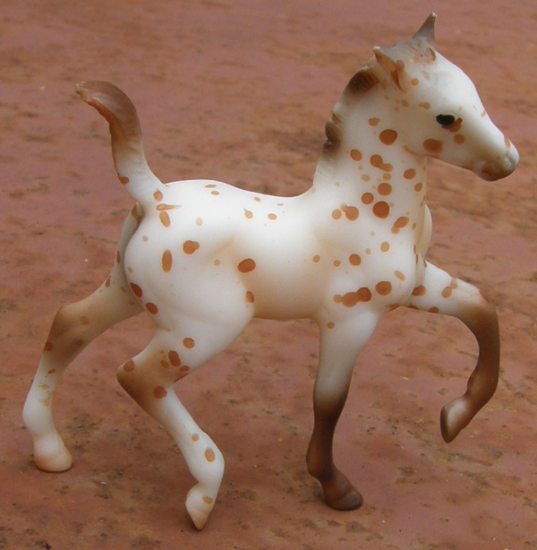 Breyer #59979 Stablemate Appaloosa Horse & Foal Set Leopard App Trotting Foal