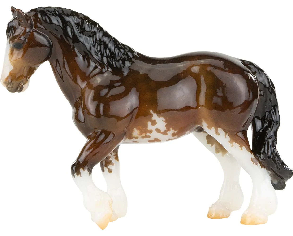 Breyer #712377 Atticus Glossy Bay Sabino Draft Stablemate Clydesdale Collectors Club SM 2021