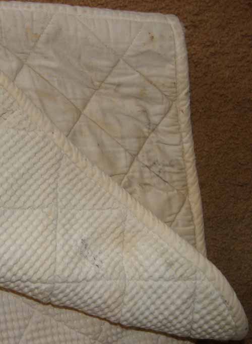 Millers Roma Air Flo Quilted Cotton Event Pad English Saddle Pad Waffle Weave Pad White