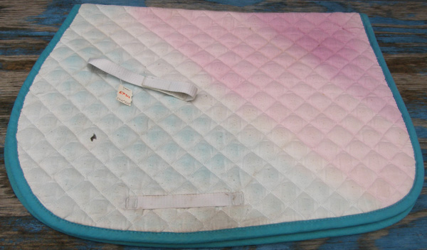 Dover Quilted Cotton Event Pad All Purpose English Saddle Pad Pastel Rainbow