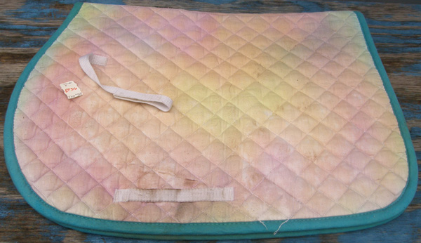 Dover Quilted Cotton Event Pad All Purpose English Saddle Pad Pastel Rainbow