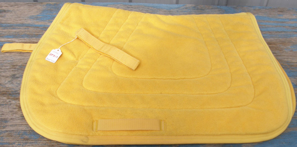 Intec Quilted Cotton Padded AP Event Pad All Purpose English Saddle Pad Yellow