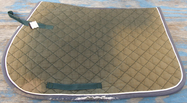 Dover Quilted Cotton Event Pad All Purpose English Saddle Pad HG/Navy