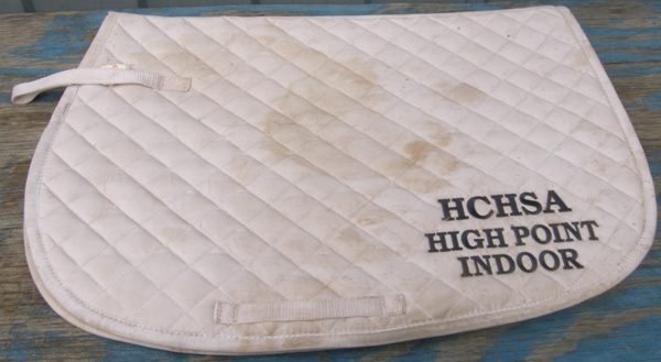 Dover Quilted Cotton Event Pad All Purpose English Saddle Pad White Award