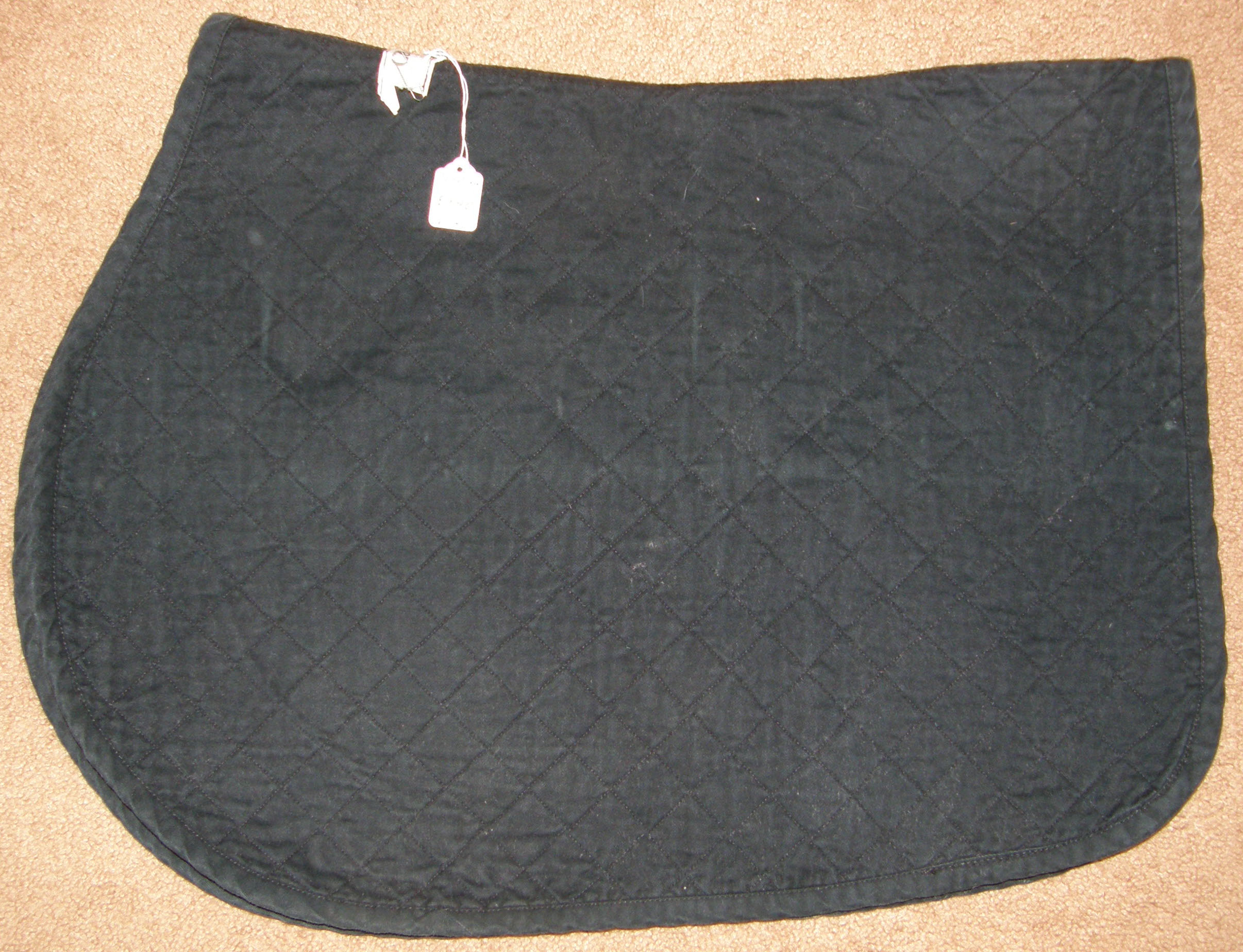 Cashel All Purpose English Saddle Pad Quilted Cotton AP Event Pad Black