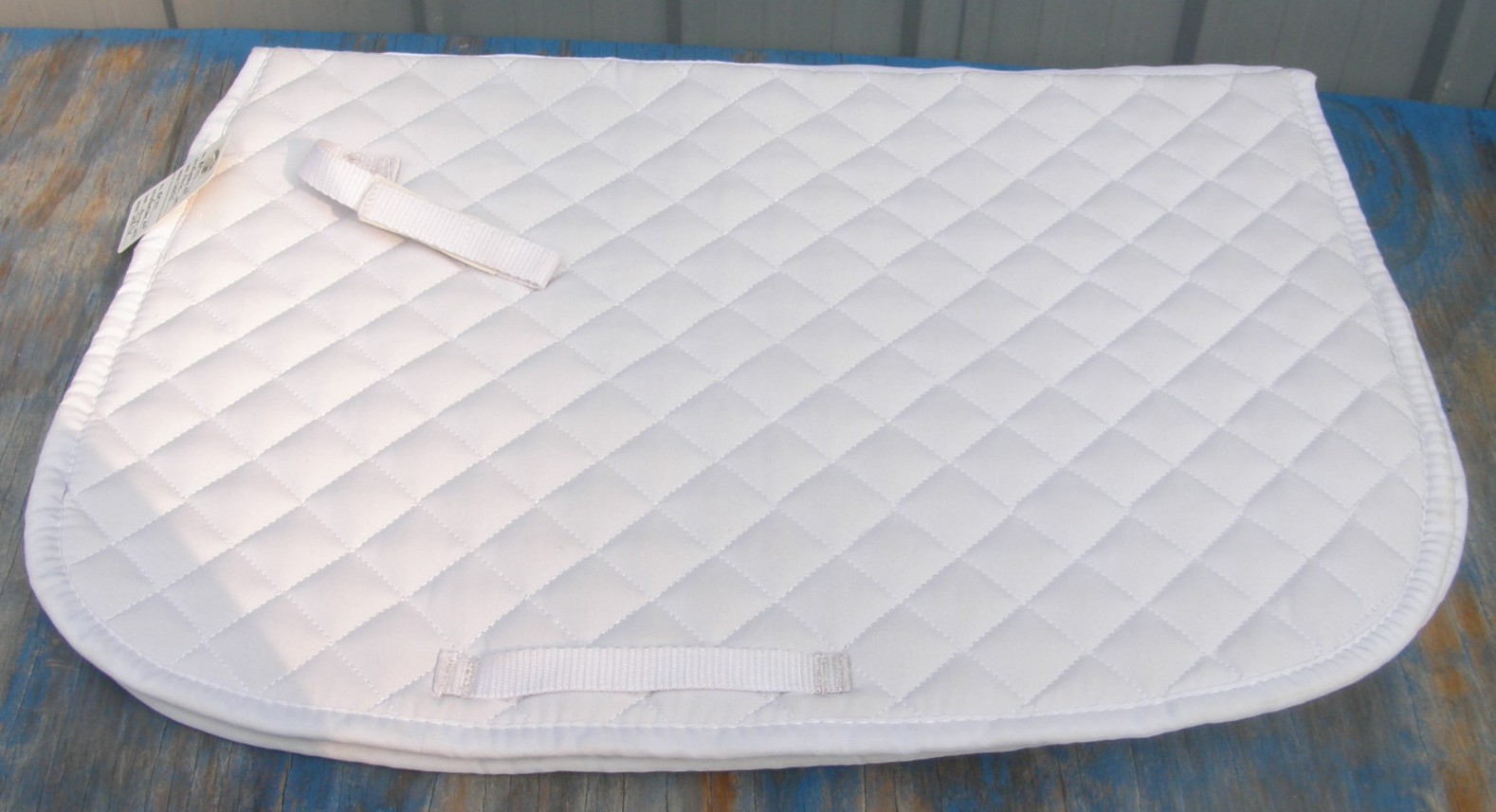 Gatsby Basic All Purpose English Saddle Pad Quilted Event Pad White