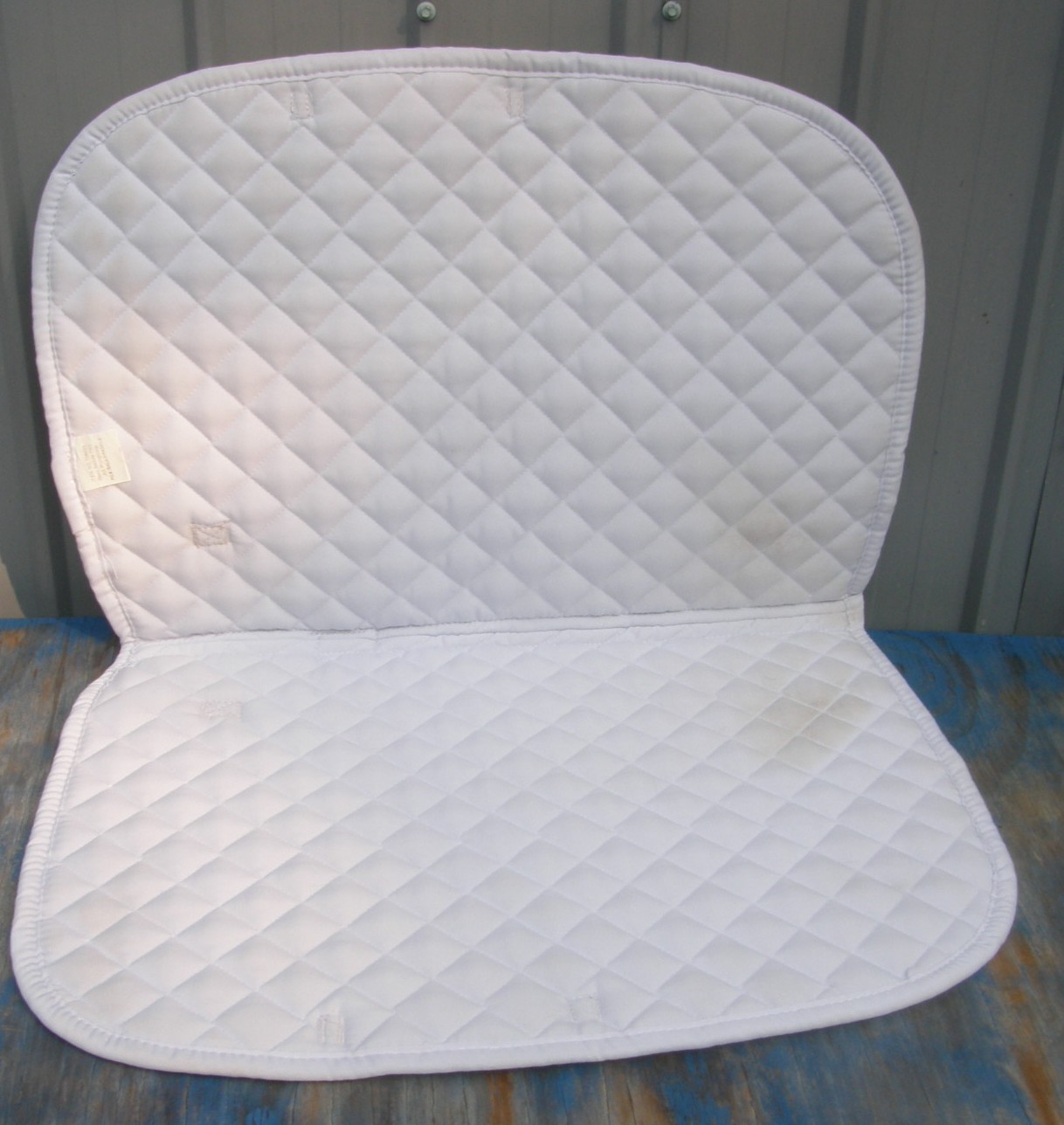 Gatsby Basic All Purpose English Saddle Pad Quilted Event Pad White