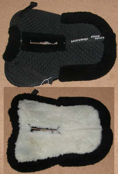 Ovation Sheepskin Half Pad Numnah Real Fleece & Quilted English Half Pad