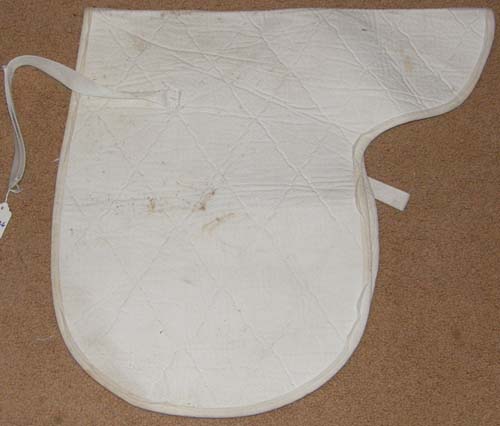 English Saddle Pad Contour Pad Foam Shaped Dressage Pad White