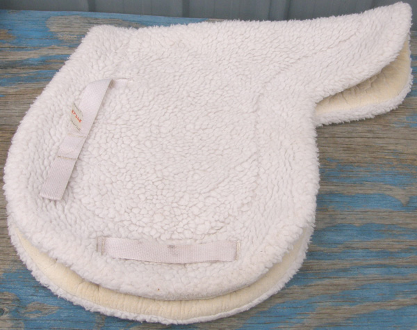 Dover Quilted Cotton Event Pad All Purpose English Saddle Pad White