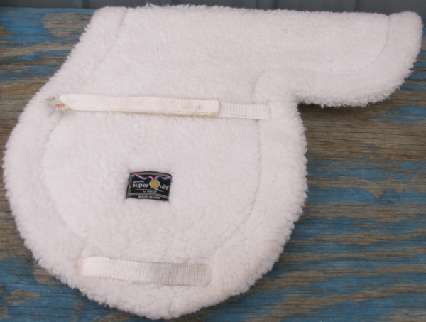 Toklat Medallion SuperQuilt Saddle Pad Super Quilt Fleece AP English Saddle Pad White