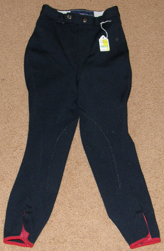 Millers Equestrian English Breeches Knee Patch Breeches Riding Pants Childs 6 Navy Blue