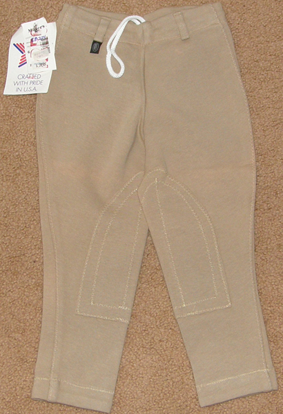 Millers Cotton Ride Pull On English Breeches Jodhpur Breeches Knee Patch Breeches Riding Pants Toddler Childs 6 Beige Lead Line Short Stirrup Riders